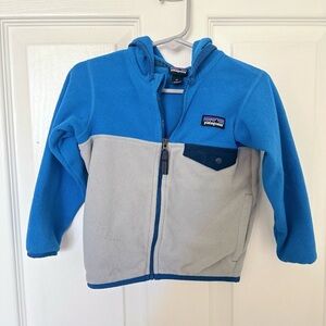 Patagonia Blue and Gray Fleece Jacket